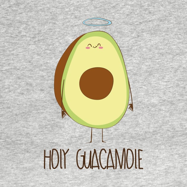 Holy Guacamole! Cute Avocado With Halo by Dreamy Panda Designs